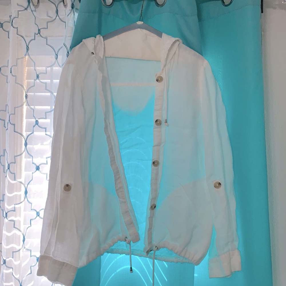 White linen jacket